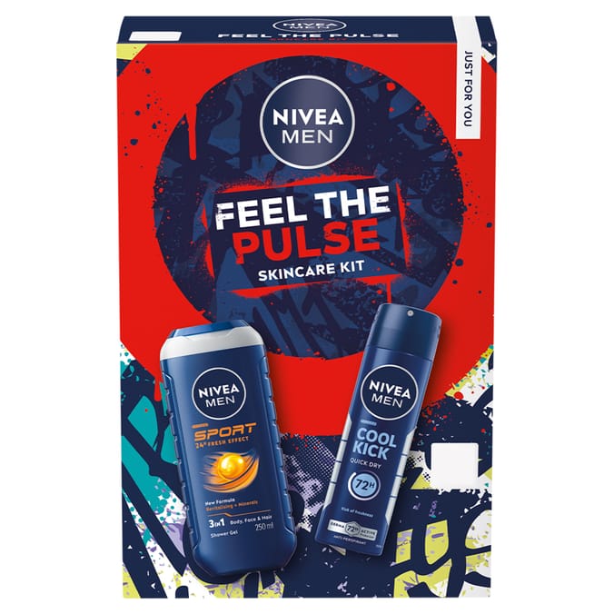 Nivea Men On The Pulse Shower & Deodorant Duo Gift Set