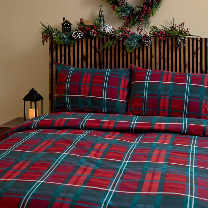 Winter Charm Check Duvet Set