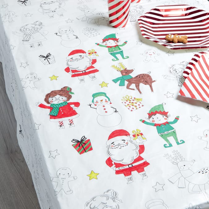 Sleigh Bells Colour Your Own Tablecloth