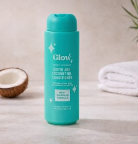 Glow Biotin And Coconut Oil Conditioner 750ml - Honey Coconut