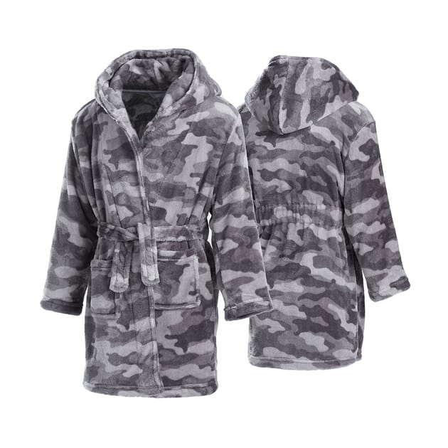 Jeff & Co By Jeff Banks Boys Camo Robe | Home Bargains