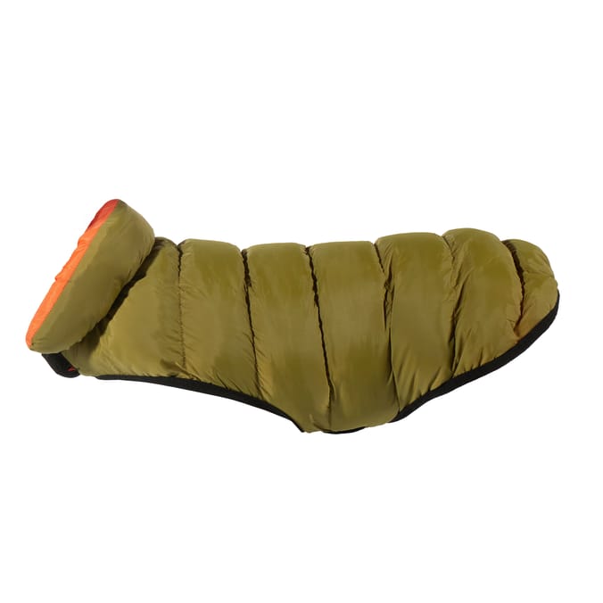 My Pets Reversible Padded Puffer Khaki Coat