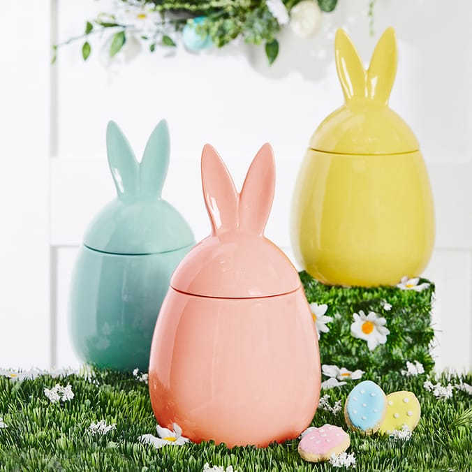 Spring Time Bunny Jar