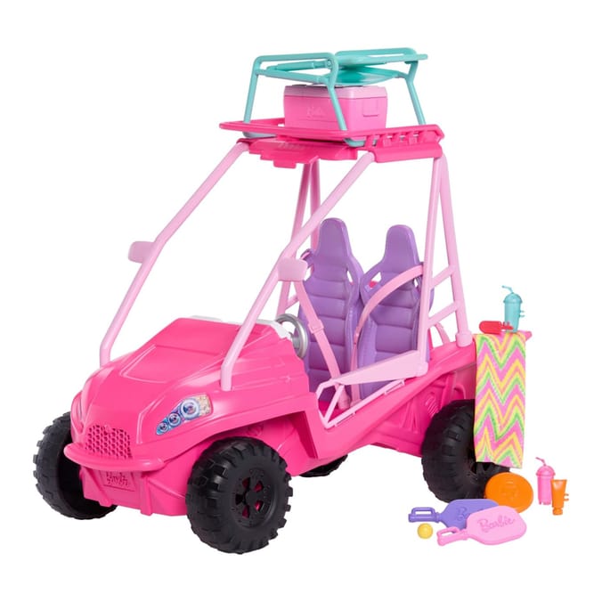 Barbie Mysteries Beach Detectives Ultimate Beach Buggy Vehicle Playset JFV68
