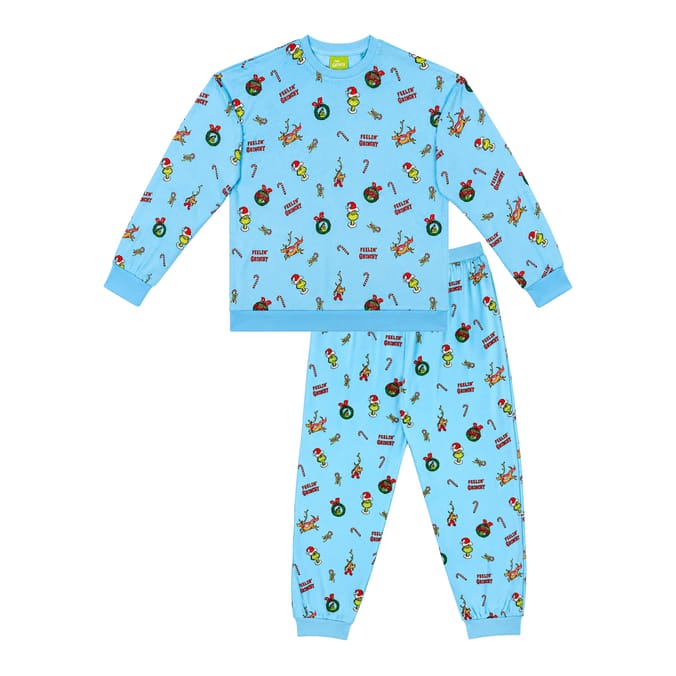 Grinch Blue Fleece Pyjamas