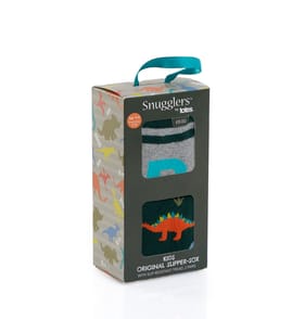 Snugglers By Totes Kids Original Slipper-Sox 2 Pack - Dinosaur