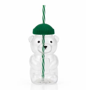 Bear Shaped Tumbler With Straw
