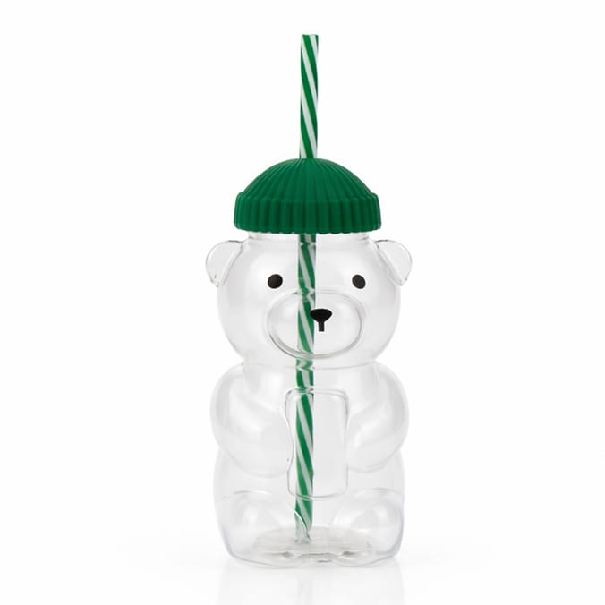 Bear Shaped Tumbler With Straw