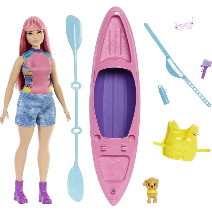 Barbie It Takes Two Camping Daisy Doll & Kayak HDF75 | Home Bargains