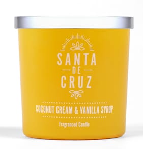  Santa De Cruz Scented Candle Jar 350g - Coconut Cream & Vanilla Syrup 