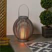 Firefly Solar Candle Lantern - Grey