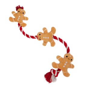 Chester's Dog Toy On A Rope - Gingerbread