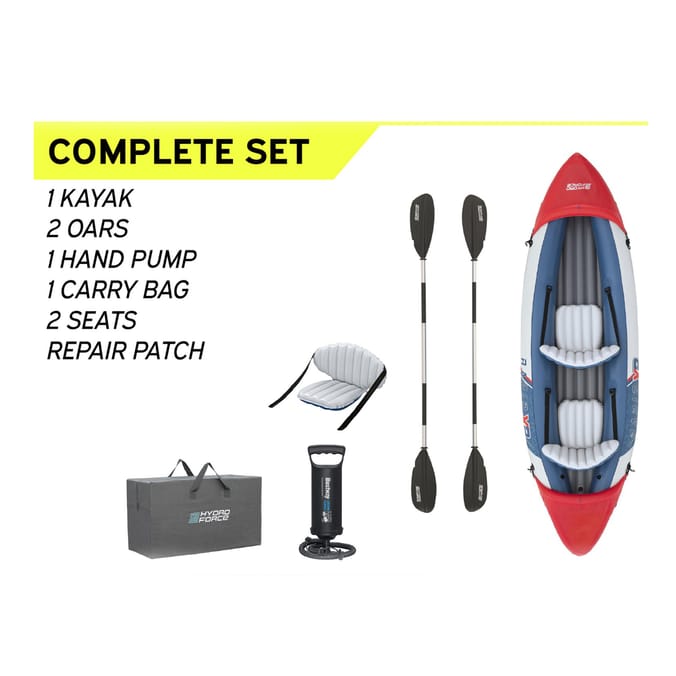 Hydro-force 2 Person Inflatable Kayak Set - Rapid X2