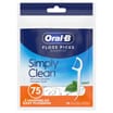Oral-B Simply Clean Floss Picks - 75 Sticks