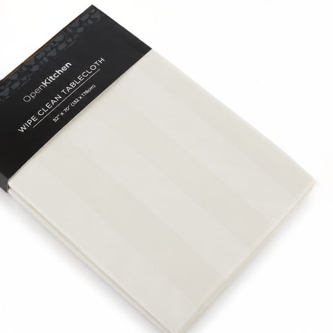 Open Kitchen Wipe Clean Tablecloth - Cream