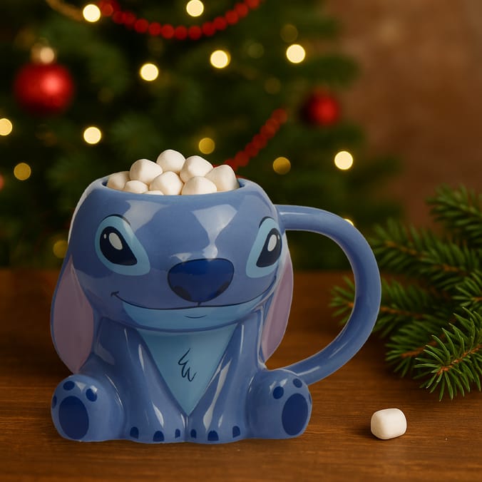 Disney Stitch Mug & Hot Chocolate Set