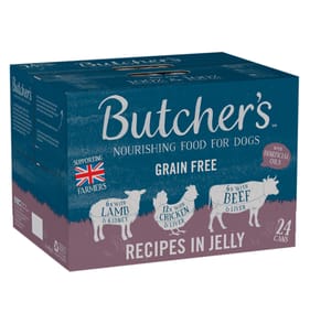 Butcher's Wet Dog Food Tins 24 x 400g - Recipes in Jelly