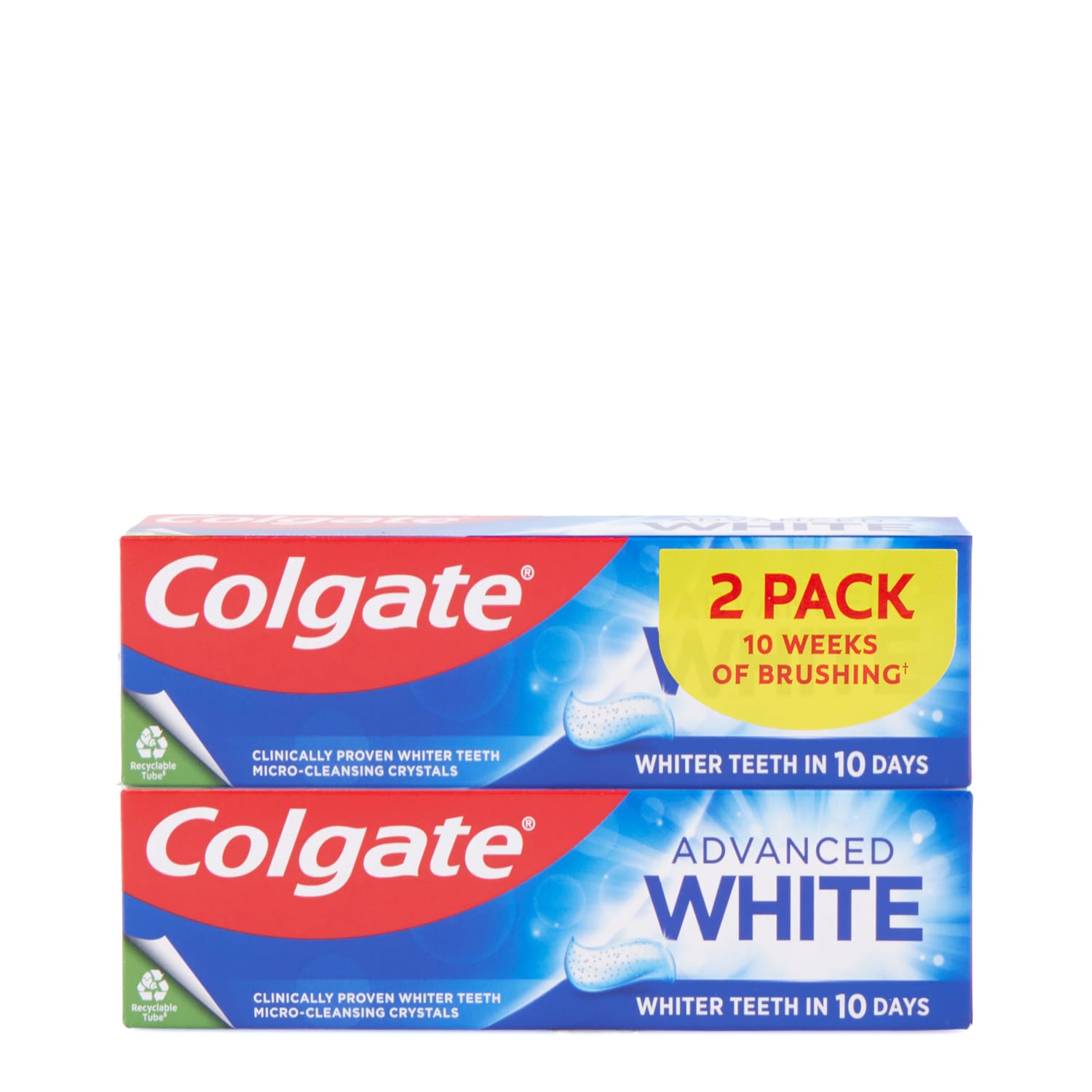 Colget Cover Colgate Advance White Toothpaste 75ml 2 Pack | Home Bargains