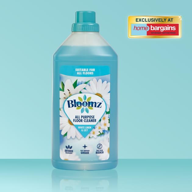 Clean Bloom Bloomz All Purpose Floor Cleaner 1.5L - White Linen & Lily | Home Bargains