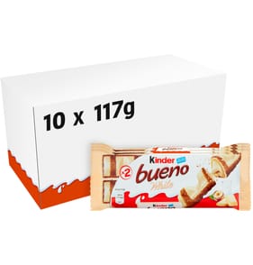 Kinder Bueno White Milk and Hazelnuts 3 Pack 117g x 10