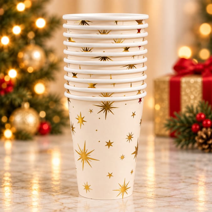 Festive Feeling Paper Cups 10 Pack