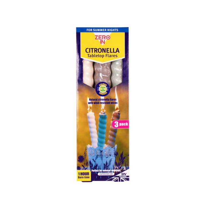 Zero In Table Top Citronella Flares