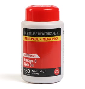 Revitalise Healthcare+ Omega 3 Fish Oil 1000mg Capsules 150s