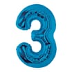 Lets Party Blue Foil 3 Balloon
