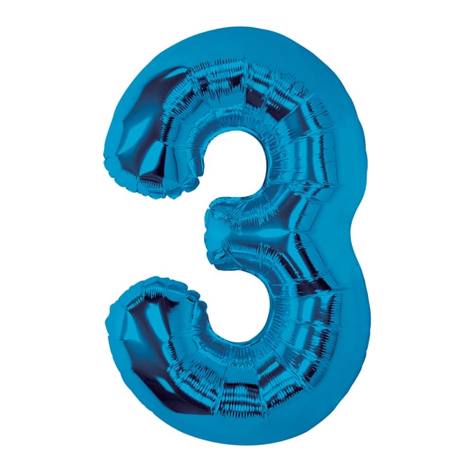 Lets Party Blue Foil 3 Balloon