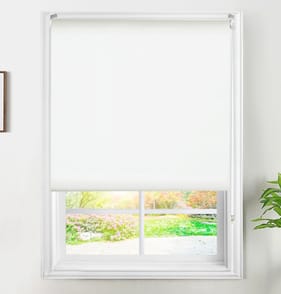 Home Collections Blackout Roller Blind 90-160cm - White 
