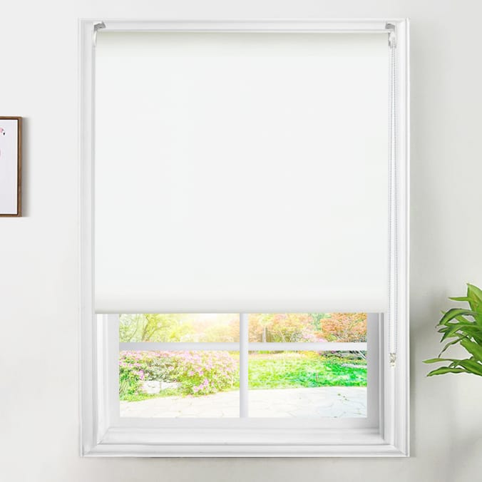 Home Collections Blackout Roller Blind 60-160cm - White