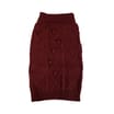 My Pets Cable Knit Jumper Burgundy