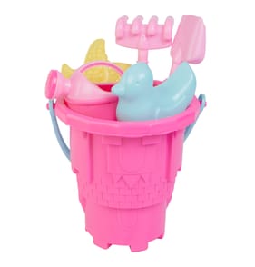 Sun 'N' Fun Beach Bucket & Accessories - Pink