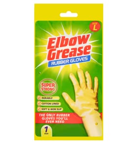 Elbow Grease Rubber Gloves - Large