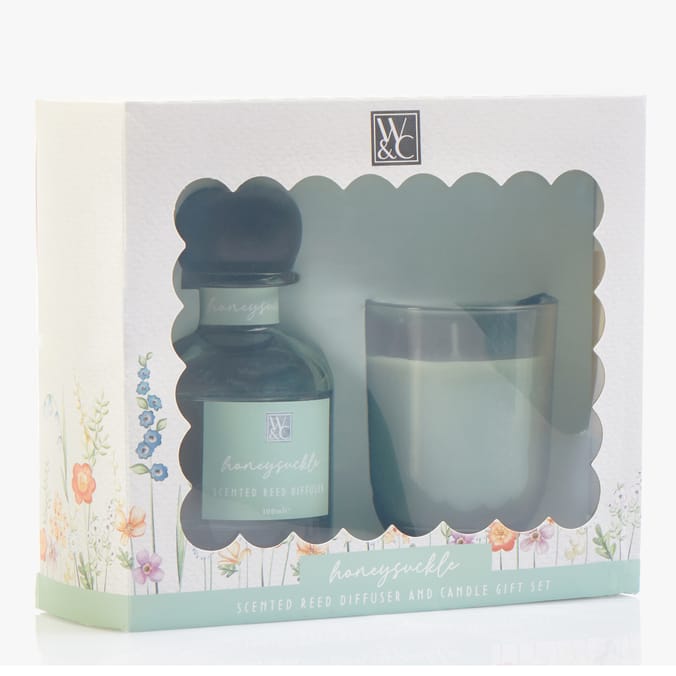 Wickford & Co Candle & Diffuser Gift Set - Honeysuckle
