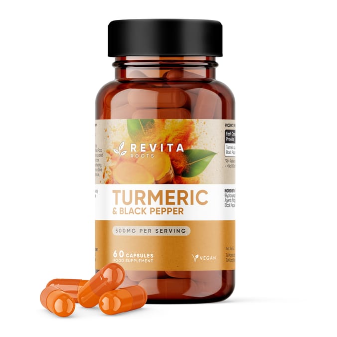 Revita Roots Turmeric & Black Pepper Capsules 60s