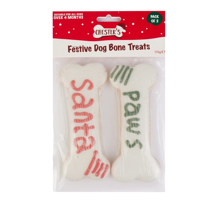 Chester's Festive Dog Bone Treats 115g