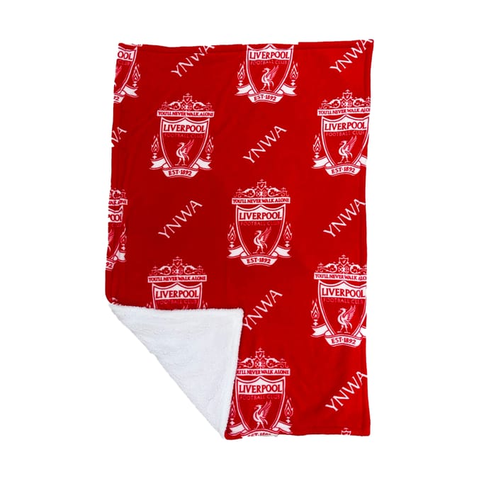 Liverpool FC YNWA Sherpa Fleece Blanket