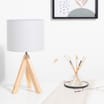 Home Collections: Wood Tripod Table Lamp