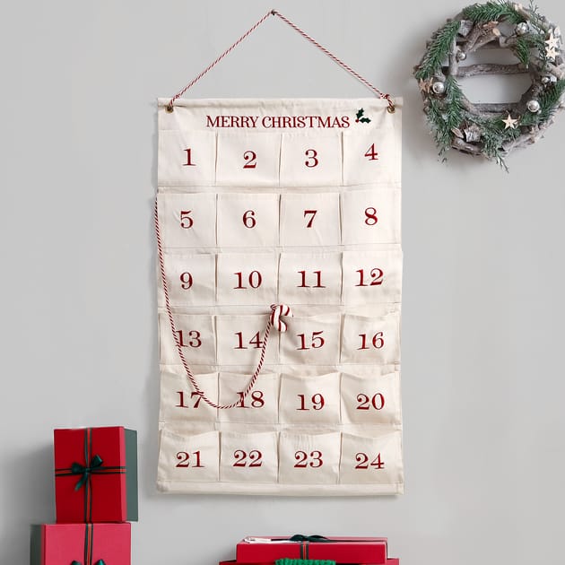 Festive Feeling Large Fabric Advent Calendar Home Bargains