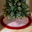 Festive Feeling Alpine Woods Christmas Stripe Tree Skirt
