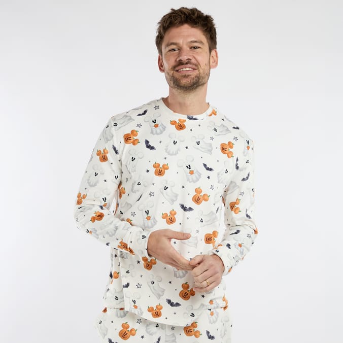 Disney Mickey & Friends Mens Ghost Pyjamas