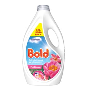 Bold Liquid Laundry Detergent 2.697 Litres 87 Washes - Pink Blossom