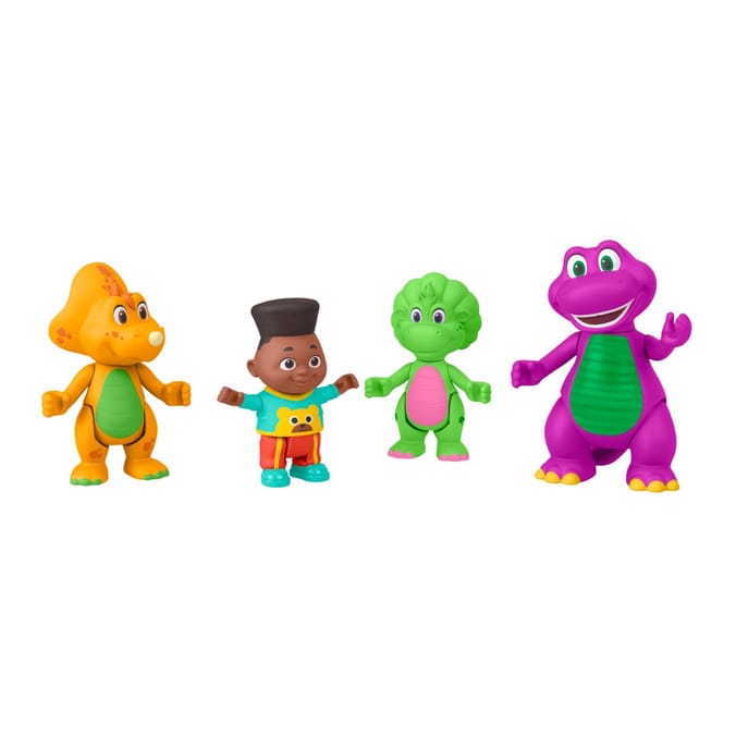 Fisher-Price Barney's World Barney Hey Friends Pack With 4 Pack