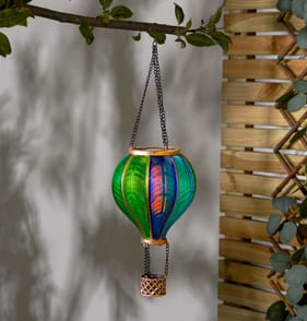 Firefly Solar Light Co Hanging Hot Air Balloon Solar Light - Multicolour 1