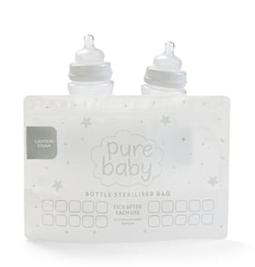 Pure Baby Bottle Steriliser Bags 5 Pack