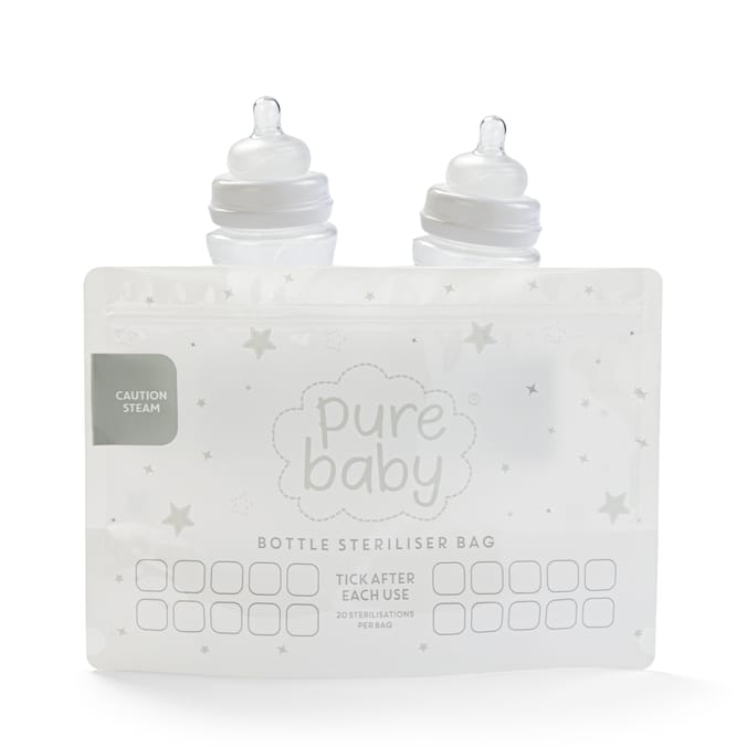 Pure Baby Bottle Steriliser Bags 5 Pack
