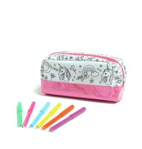 Craft Time Colour Your Own Pencil Case - Unicorn