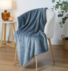  Home Collections Ultra Soft Throw - Blue   