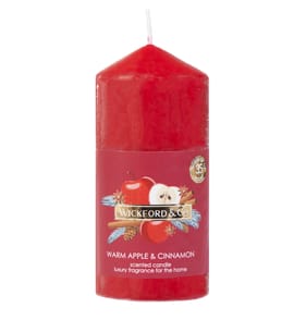 Wickford & Co Warm Apple & Cinnamon Pillar Candle